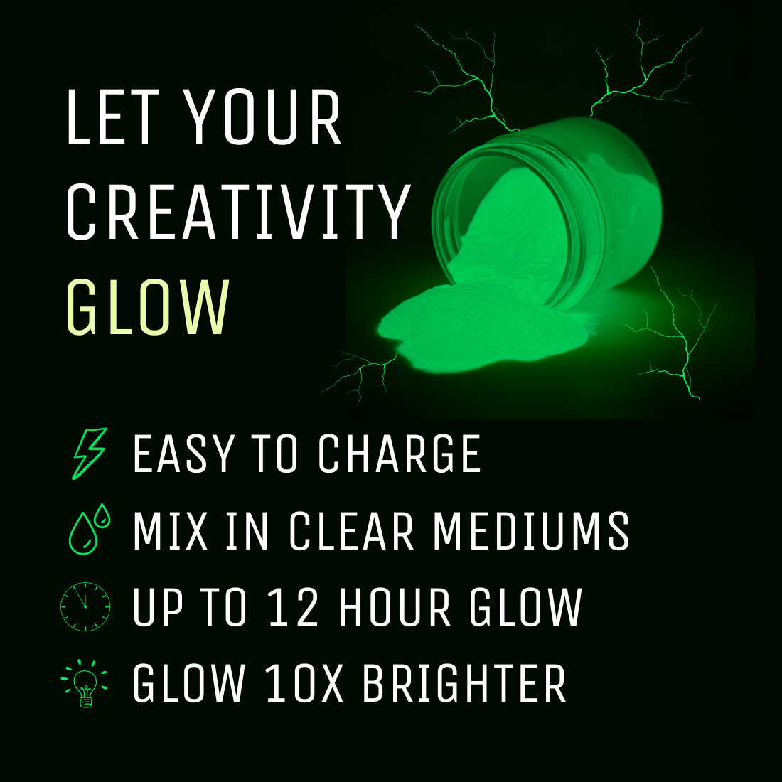 Glow in the Dark Pigment / White Glow – Daily Charme