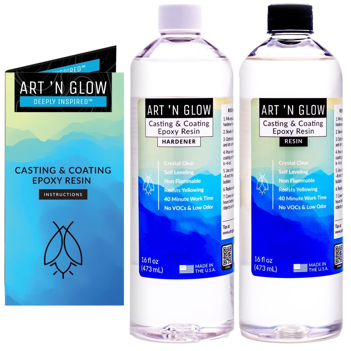 crystal clear 32 oz resin kit by Art 'N Glow