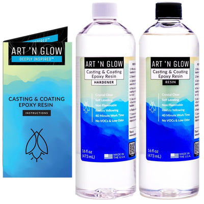 crystal clear 32 oz resin kit by Art 'N Glow